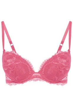Soutien-gorge Push-up En Dentelle Rose Orchidée-Rembourré-BRIGITTA