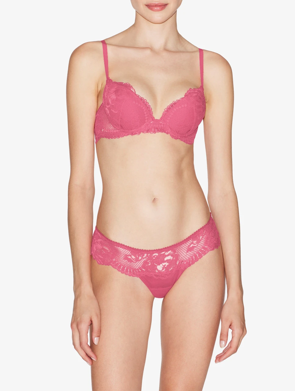 Soutien-gorge Push-up En Dentelle Rose Orchidée-Rembourré-BRIGITTA 2 Soutien-gorge Push-up En Dentelle Rose Orchidée-Rembourré-BRIGITTA – Image 2