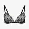Soutien-gorge Sans Armatures En Dentelle Noir-Triangle-BRIGITTA