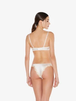 Slip Brésilien En Soie Blanche Rehaussée De Guipure «frastaglio» Ivoire-Tanga-MAISON -Mode Lingerie Boutique CFIPLM0051220 NA0231 2 63619 62674.1660906695