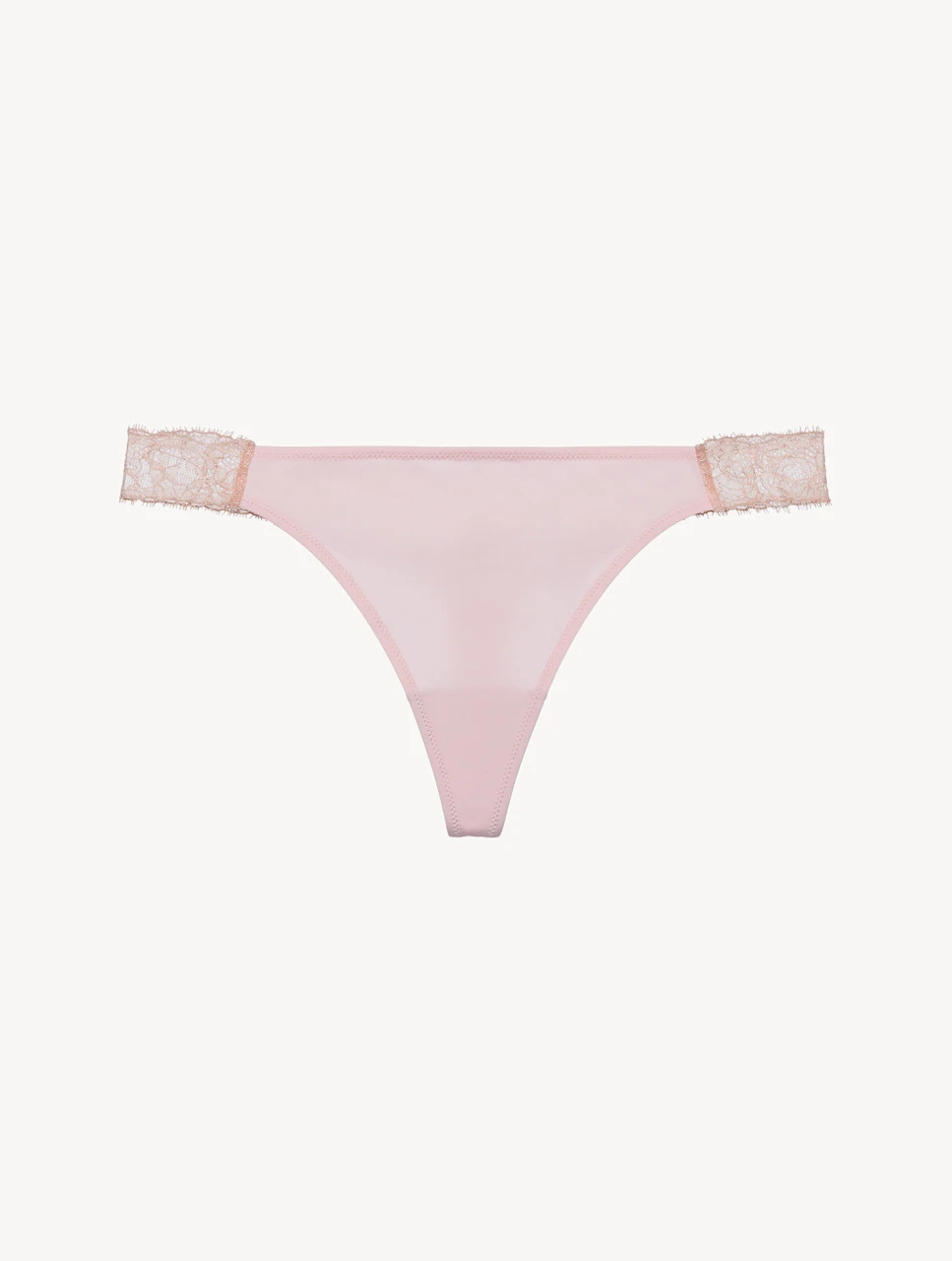 String Rose Poudré Et Sable Avec Dentelle-String-LACY TOUCH 1 String Rose Poudré Et Sable Avec Dentelle-String-LACY TOUCH