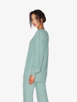 Pull En Laine D'alpaga Mélangée De Couleur Vert Amande-Loungewear-FLUFFY COCOON 6 Pull En Laine D'alpaga Mélangée De Couleur Vert Amande-Loungewear-FLUFFY COCOON -Mode Lingerie Boutique CFIPLM0055940 MUW070 2 47952 93902.1665507262