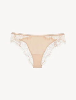 Tanga Beige Clair Avec Dentelle-Tanga-SPELL ON YOU