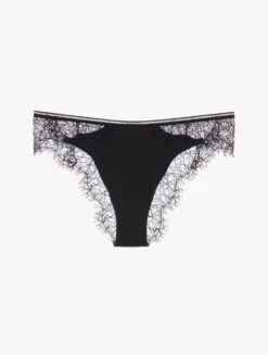 Tanga Couleur Onyx Avec Dentelle-Tanga-SPELL ON YOU