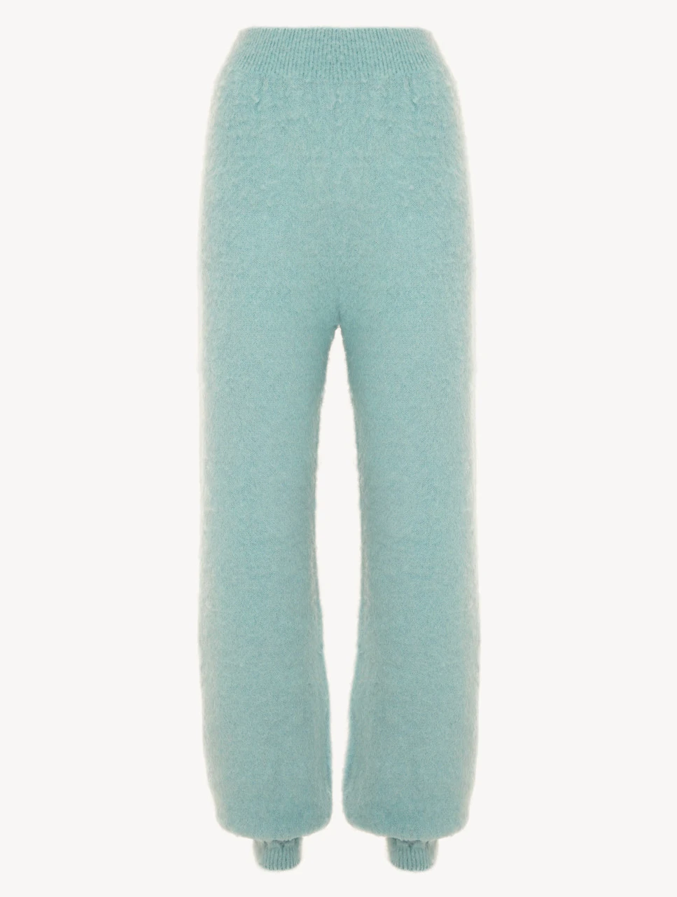 Pantalon En Laine D'alpaga Mélangée De Couleur Vert Amande-Loungewear-FLUFFY COCOON 1 Pantalon En Laine D'alpaga Mélangée De Couleur Vert Amande-Loungewear-FLUFFY COCOON