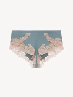 Short De Pyjama Côtelé En Cachemire Mélangé Sleepy Dream Rehaussé De Guipure « frastaglio »-Pyjamas-ANGEL KISS