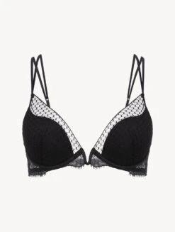Soutien-gorge Push-up à Armatures Avec Dentelle Leavers-Rembourré-HONEYCOMB SHADOWS
