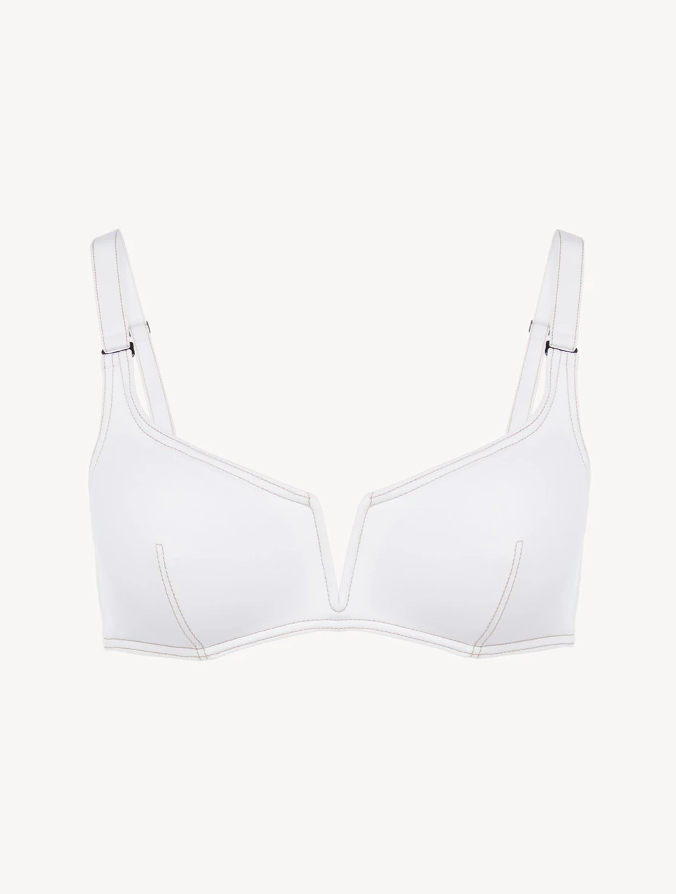 Soutien-gorge De Bain Triangle Blanc-Bikinis-WHEN SUMMER COMES 1 Soutien-gorge De Bain Triangle Blanc-Bikinis-WHEN SUMMER COMES
