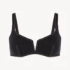 Soutien-gorge De Bain Triangle Noir-Bikinis-WHEN SUMMER COMES
