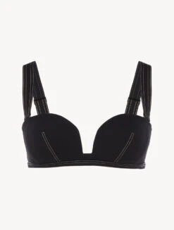 Soutien-gorge De Bain Bandeau Noir-Bikinis-WHEN SUMMER COMES