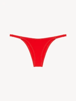 Bas De Maillot De Bain Tanga Rouge-Bikinis-WHEN SUMMER COMES