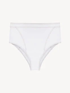 Bas De Maillot De Bain Taille Haute Blanc-Bikinis-WHEN SUMMER COMES