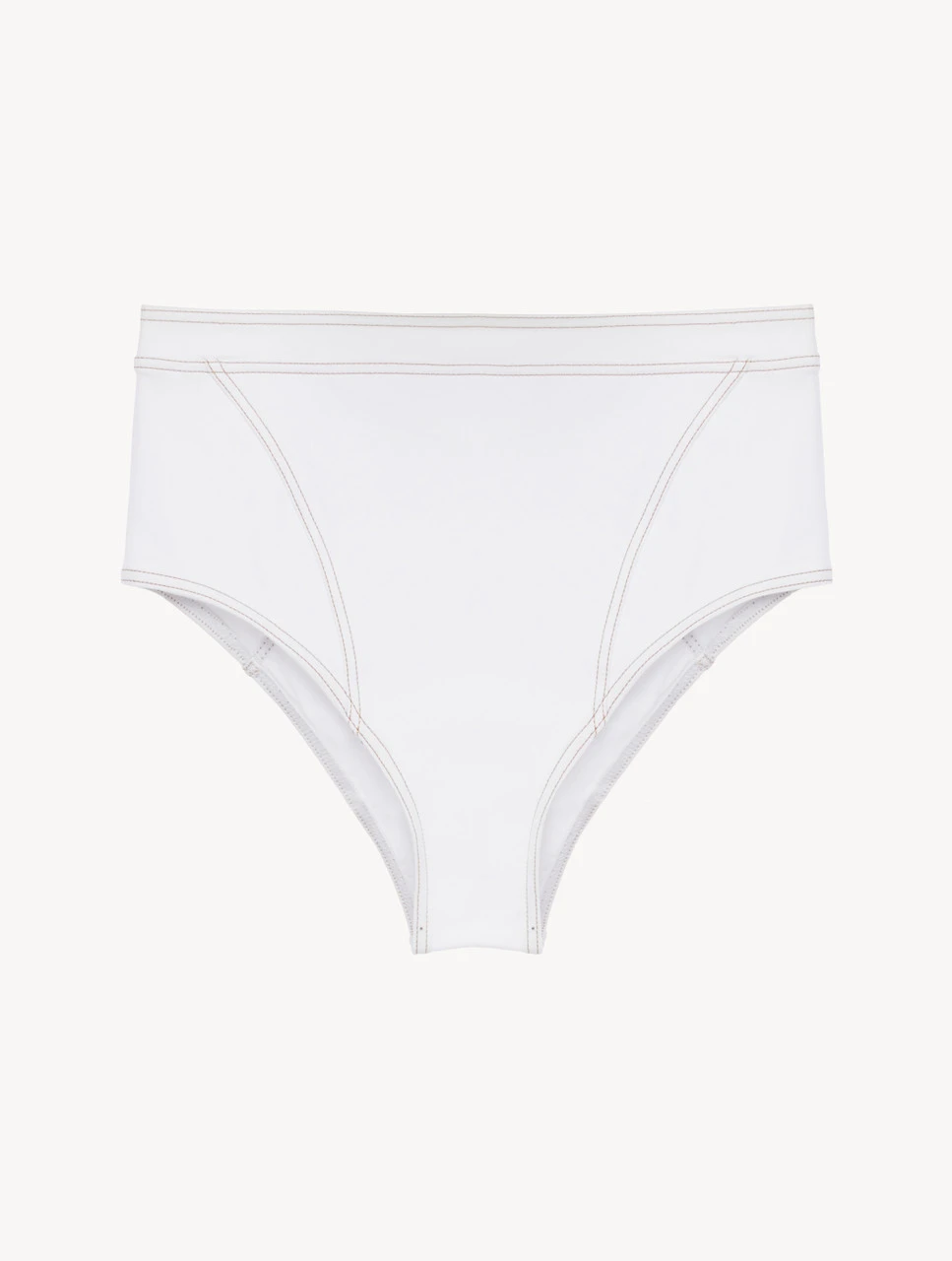 Bas De Maillot De Bain Taille Haute Blanc-Bikinis-WHEN SUMMER COMES 1 Bas De Maillot De Bain Taille Haute Blanc-Bikinis-WHEN SUMMER COMES