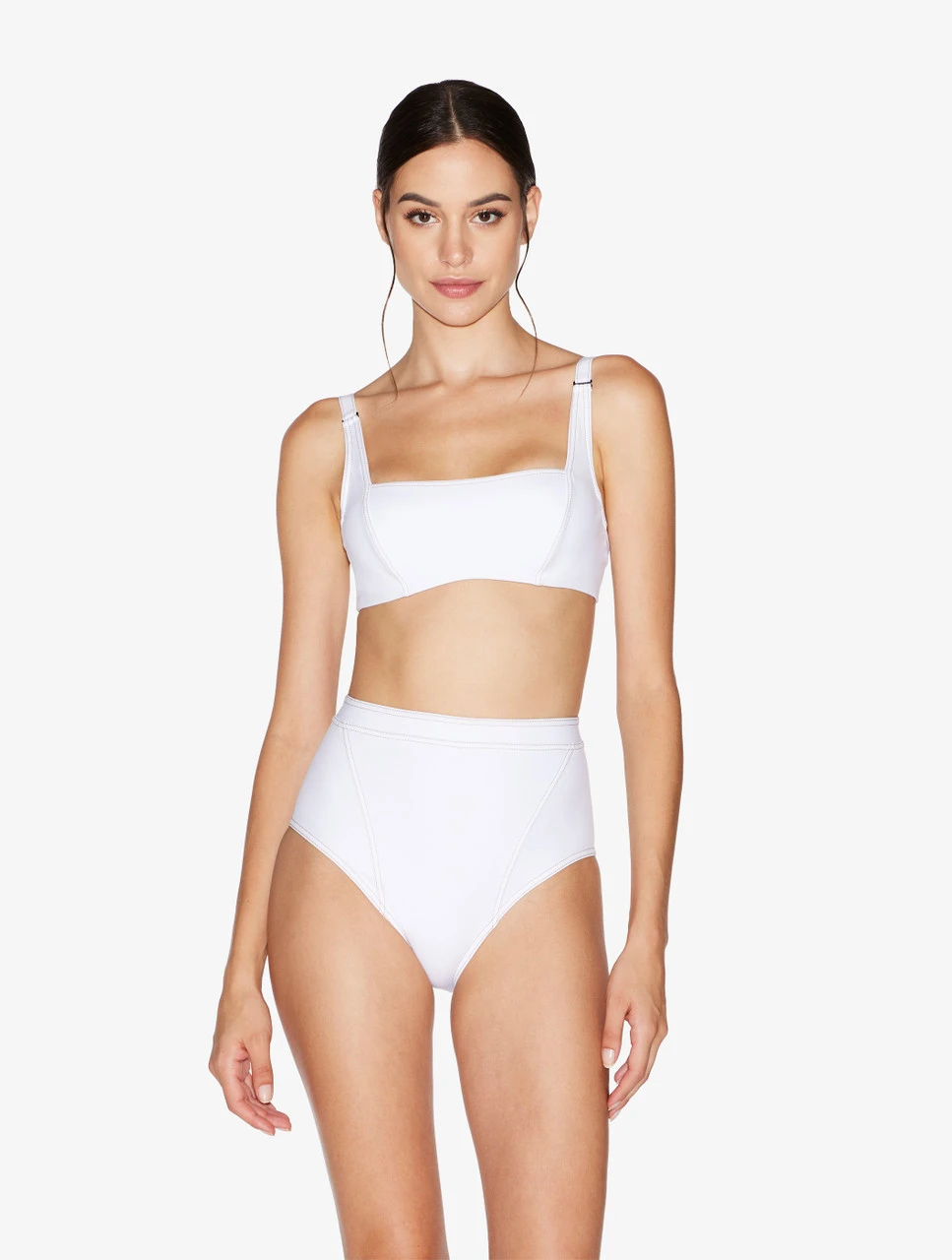 Bas De Maillot De Bain Taille Haute Blanc-Bikinis-WHEN SUMMER COMES 2 Bas De Maillot De Bain Taille Haute Blanc-Bikinis-WHEN SUMMER COMES â Image 2