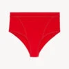 Bas De Maillot De Bain Taille Haute Rouge-Bikinis-WHEN SUMMER COMES
