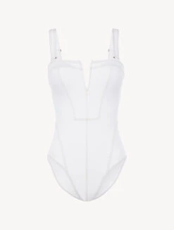 Maillot De Bain Une Pièce Blanc-Maillots De Bain-WHEN SUMMER COMES