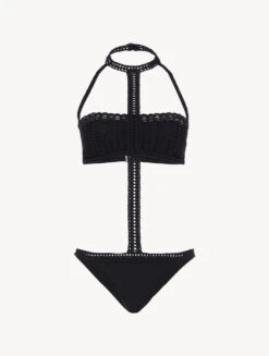 Mode Lingerie Boutique 31 Trikini Noir Avec Soutache-Bikinis-ATELIER INTRECCI