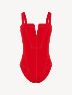 Maillot De Bain Une Pièce Rouge-Maillots De Bain-WHEN SUMMER COMES