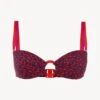 Soutien-gorge De Bain Bandeau Rouge Et Bleu-Bikinis-SUMMER WINDS