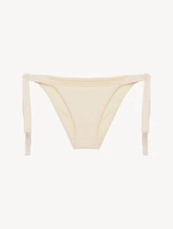 Mode Lingerie Boutique 37 Bas De Maillot De Bain Champagne Avec Broderie Perlée-Bikinis-LUCI DI CAPRI