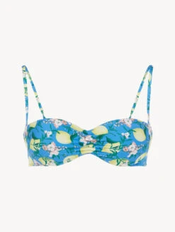 Soutien-gorge De Bain Bandeau Imprimé Bleu-Bikinis-AMALFI TWIST