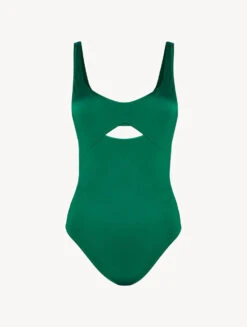 Maillot De Bain Vert Avec Découpe-Maillots De Bain-AMALFI TWIST