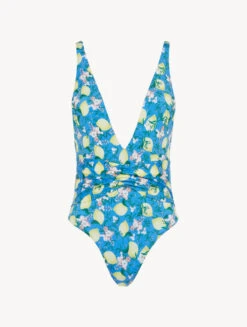 Maillot De Bain Imprimé Bleu-Maillots De Bain-AMALFI TWIST