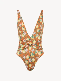 Maillot De Bain Imprimé Orange-Maillots De Bain-AMALFI TWIST