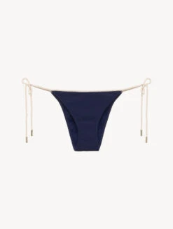 Mode Lingerie Boutique 35 Bas De Maillot De Bain Bleu Marine Avec Motif Monogrammé-Bikinis-SIGNATURE