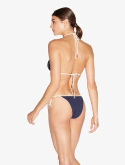 Bas De Maillot De Bain Bleu Marine Avec Motif Monogrammé-Bikinis-SIGNATURE -Mode Lingerie Boutique CFIPLM0074270 BLW042 2 01300 99380.1690809673