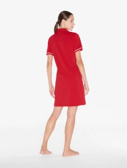 Robe Polo Rouge Avec Motif Monogrammé-Vêtements De Plage-SIGNATURE -Mode Lingerie Boutique CFIPLM0074420 RSW180 2 55050 78434.1690809684