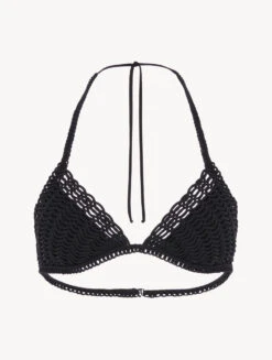 Soutien-gorge De Bain Noir Avec Soutache-Bikinis-ATELIER INTRECCI